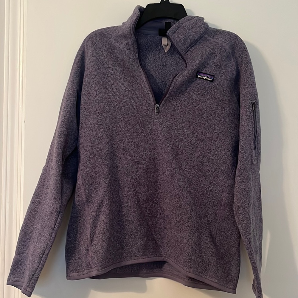 Purple Patagonia Quarter zip Size L